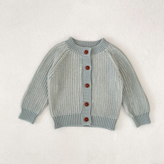 Clothes Autumn Collection, Girls Boys Two-Color Twists, Long Sleeve Braid Knitting Top