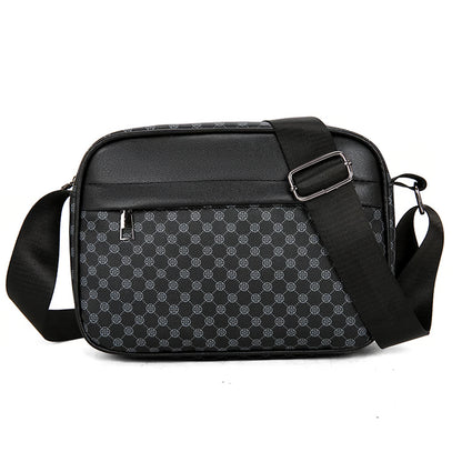 Mens Leather Crossbody Messenger Bag Lightweight Business Shoulder Bag