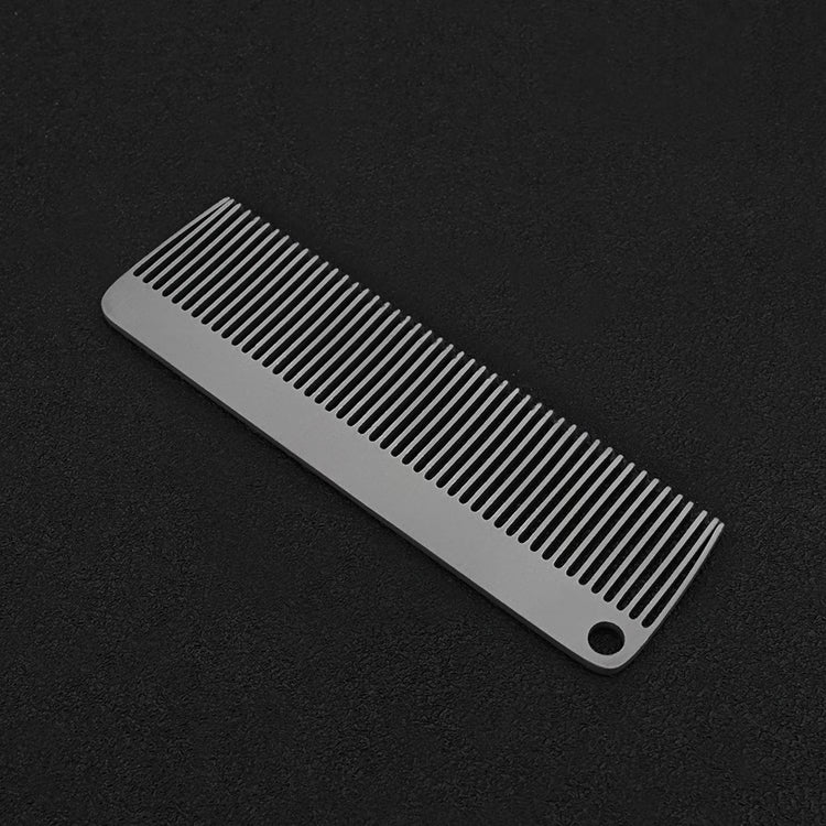 Titanium Alloy Keychain Comb Portable Grooming Tool for Travel Outdoor Everyday Carry