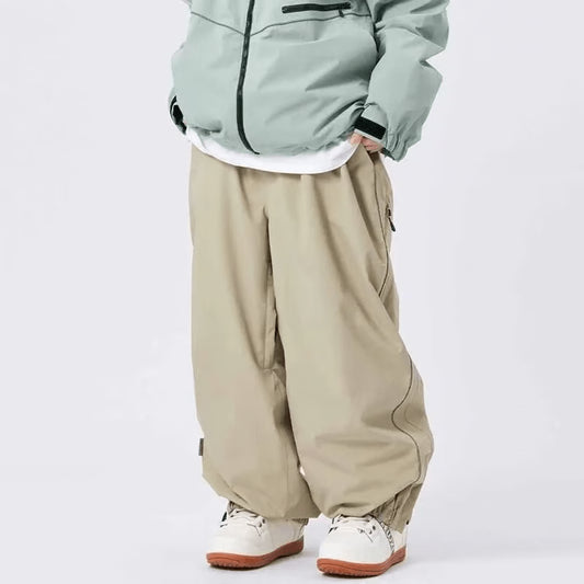 Waterproof Loose-Fit Ski & Snowboarding Pants for All-Day Winter Comfort